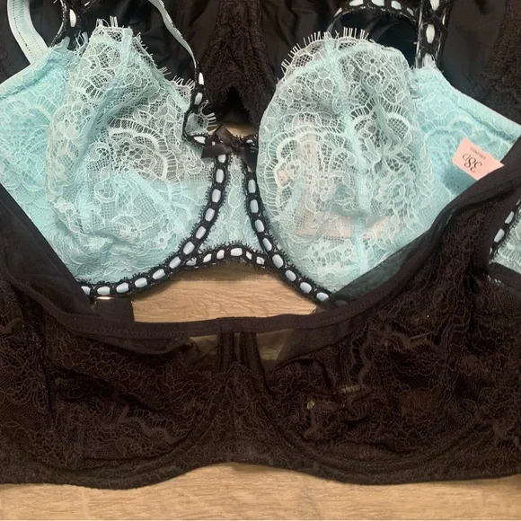 Victoria Secret Bundle 3 Bras Balconette Dream Angels Push Up Without Padding - Picture 16 of 16